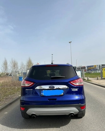 Ford Kuga cena 48990 przebieg: 214000, rok produkcji 2014 z Warszawa małe 56